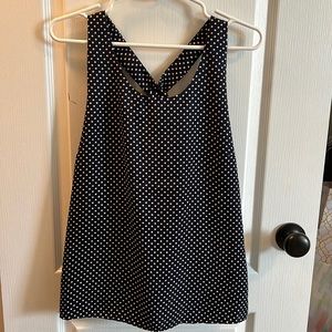 Stitch Fix Pixley Polka Dot Bow Back Top
